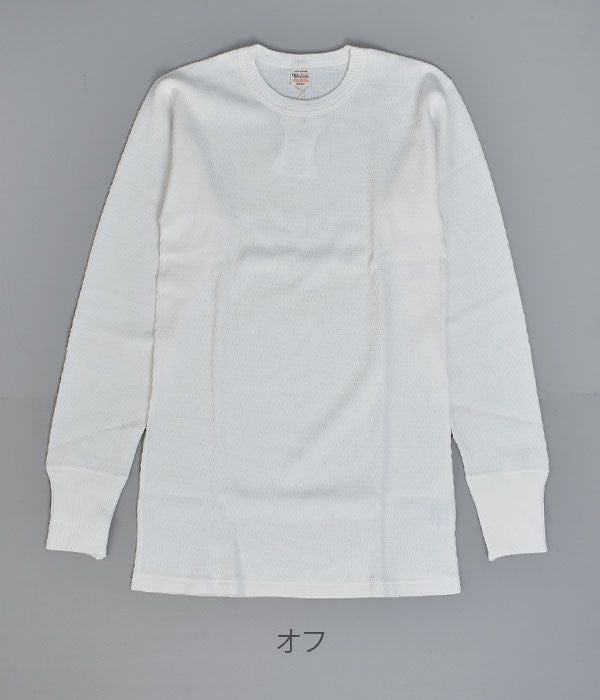ウエアハウス(WAREHOUSE)Lot 5903 4本針クルーネックワッフル長袖T 長袖サーマルTシャツ5903