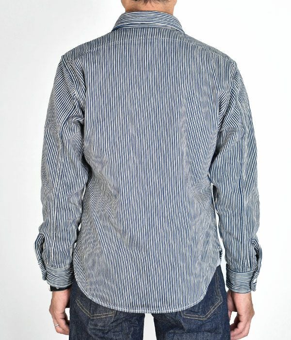 デラックスウエア (DELUXEWARE) HICKORY NEL SHIRT 長袖ヒッコリー