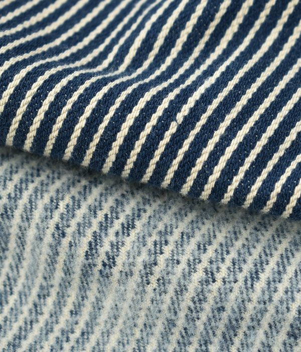 デラックスウエア (DELUXEWARE) HICKORY NEL SHIRT 長袖ヒッコリー