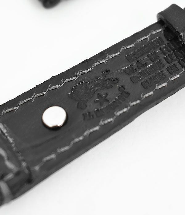 イルビゾンテ (IL BISONTE) クロコダイル型押し 腕時計ベルト(細