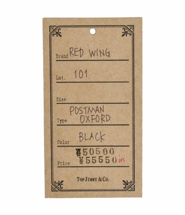 レッドウィング(RED WING) POSTMAN OXFORD ワークブーツ 靴 101