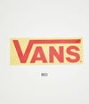バンズ/ヴァンズ (VANS) FLV LOGO STICKER(大)ステッカー シール VANS002  RED