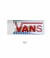 バンズ/ヴァンズ (VANS) FLV LOGO STICKER(小)ホログラム キラキラ ステッカー シール VANS014  RED