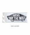バンズ/ヴァンズ (VANS) DECK STICKER(小)ステッカー シール VANS005  GRAY CHECKER