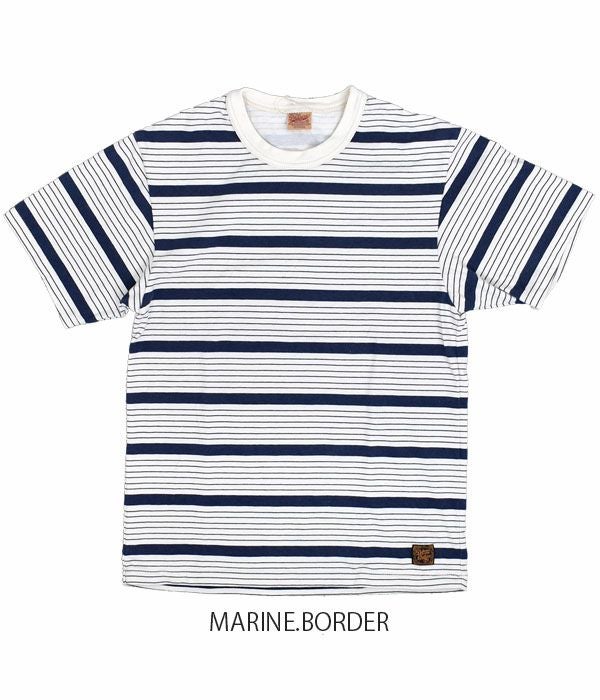 デラックスウエア (DELUXEWARE) US.BORDER 半袖ボーダーTシャツ DBT-01 MARINE.BORDER