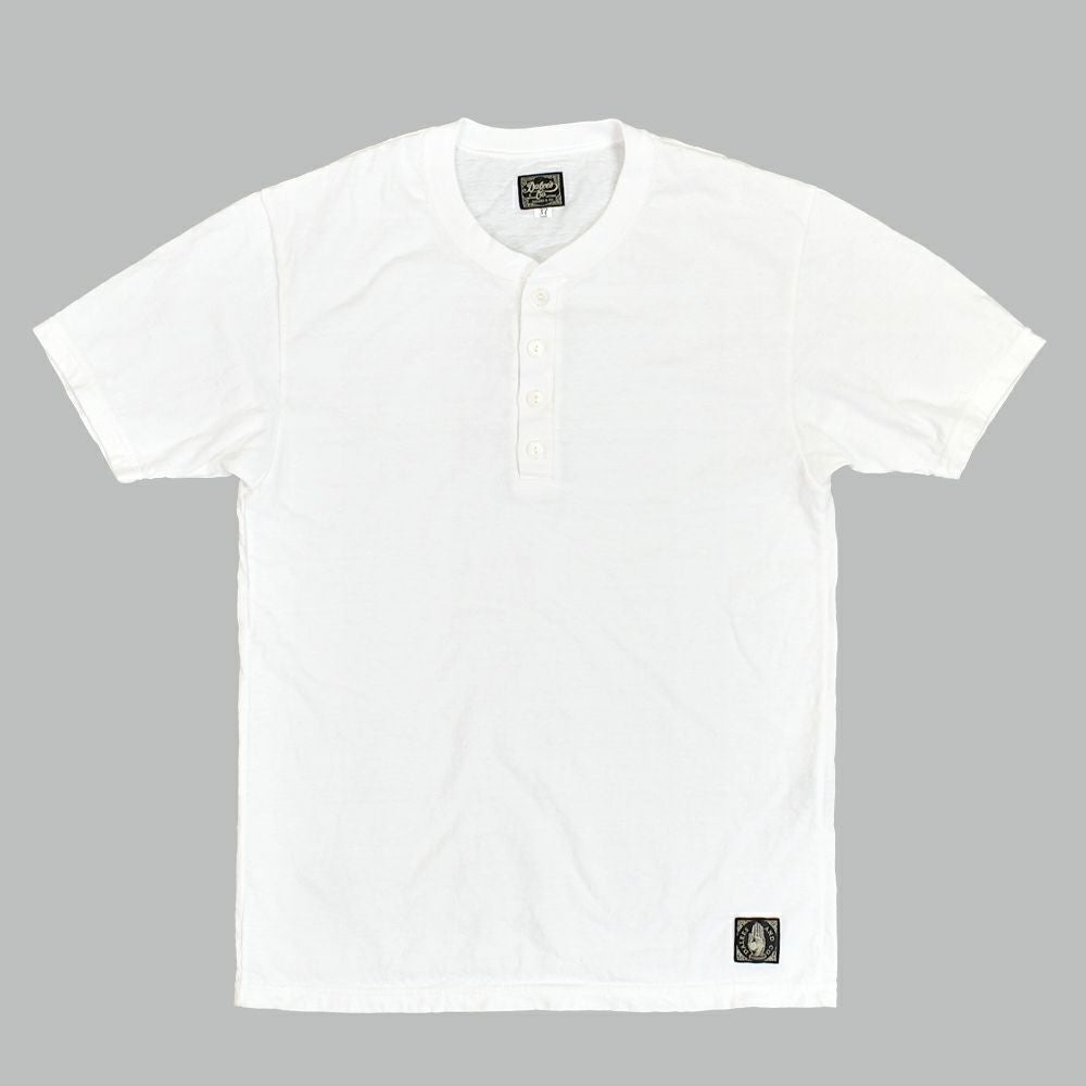 ダリーズ (DALEE'S&Co)<br> Spinner [1920s HENLEY NECK]<br> 半袖ヘンリーネックTシャツ<br> WHITE / DOPE.BLK / GRY.WASH WHITE