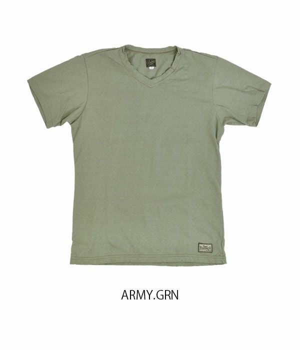 ダリーズ(DALEE'S&Co) VL21T...SHALLOW NECK T-SHIRT 半袖Vネック無地Tシャツ VL21T ARMY.GRN