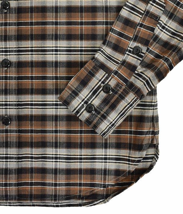 デラックスウエア (DELUXEWARE) HILLS.GRAY 長袖コットンチェックシャツ ネルシャツ MVS-06