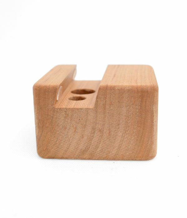 グレースオブウッド (GRACE OF WOOD) オリジナルスマホスタンド 縦置き スマホケース対応 スピーカー対応 木製 卓上