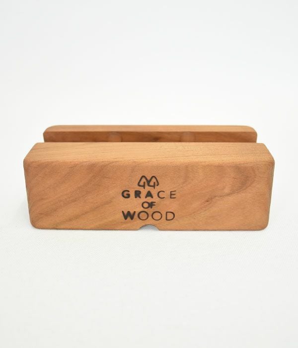 グレースオブウッド (GRACE OF WOOD) オリジナルスマホスタンド 横置き スマホケース対応 木製 卓上