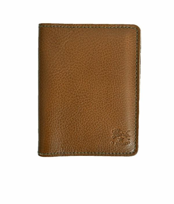 イルビゾンテ (IL BISONTE) 2つ折りレザーパスケース 定期入れ 41161-9 411619 67.オリーブ
