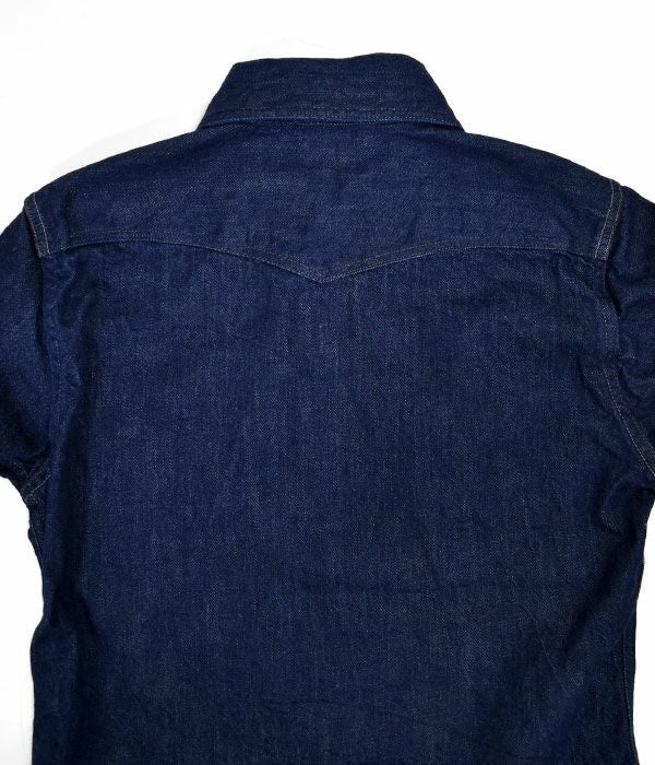 デラックスウエア (DELUXEWARE) WILDMAN 長袖ウエスタンデニムシャツ 7600