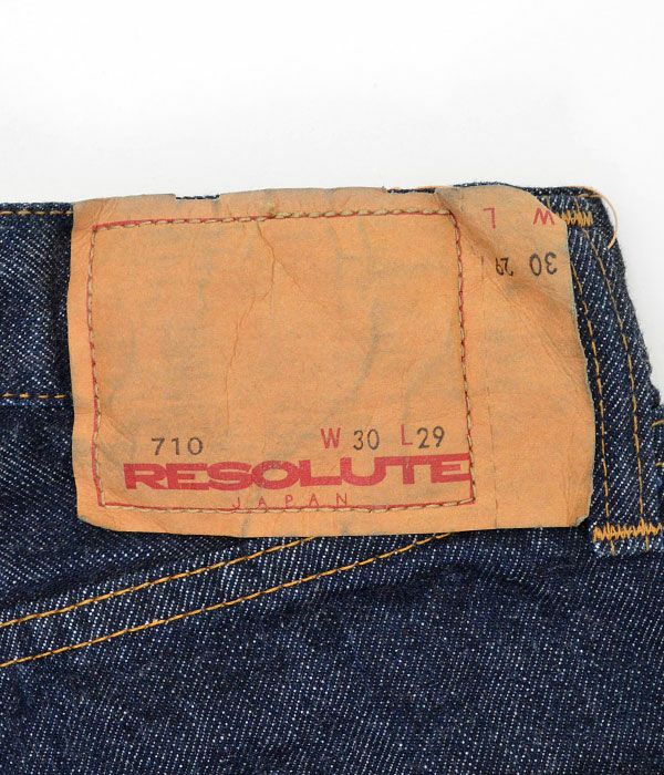 リゾルト (RESOLUTE) 710 66モデル ワンウォッシュ スリムストレート