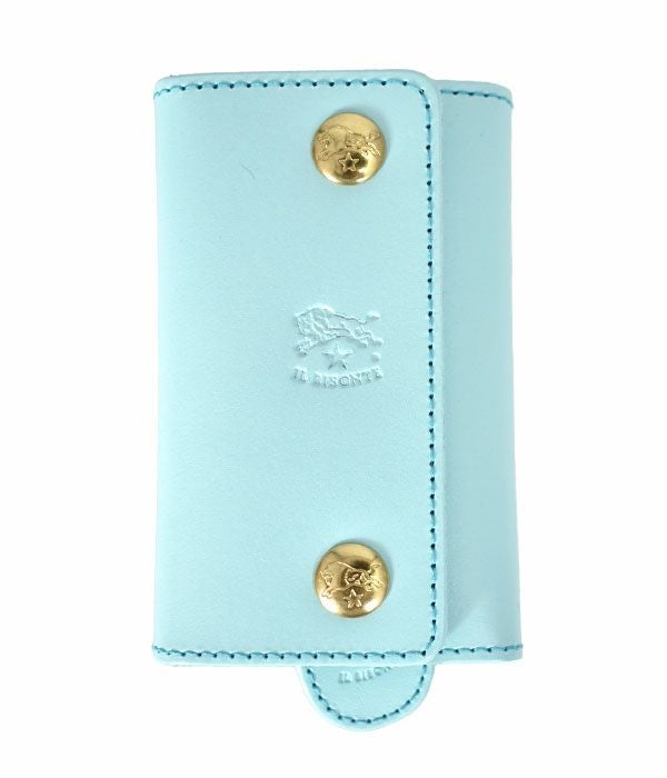 イルビゾンテ(IL BISONTE) レザーリング付きワイドキーケース 限定カラー 54222-3-04590 54222304590