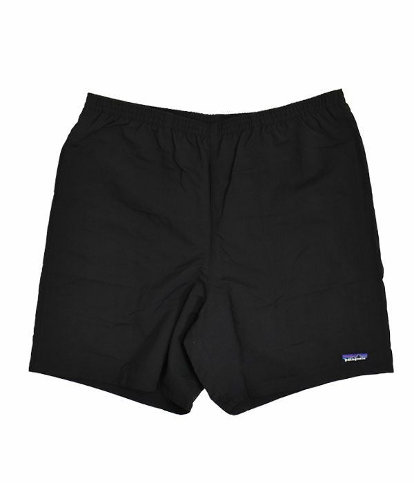 パタゴニア (PATAGONIA) メンズ バギーズ ロング 7インチ Men's Baggies Longs-7 ショートパンツ メッシュのライナー付 股下18cm 耐久性撥水加工 58035 BOB(Black w/Black)