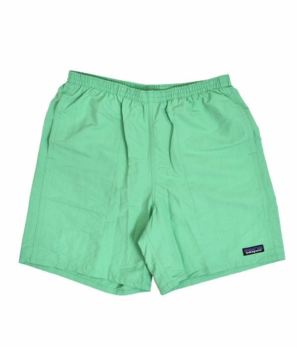パタゴニア (PATAGONIA) メンズ バギーズ ロング 7インチ Men's Baggies Longs-7 ショートパンツ メッシュのライナー付 股下18cm 耐久性撥水加工 58035 AOG(Aloe Green)