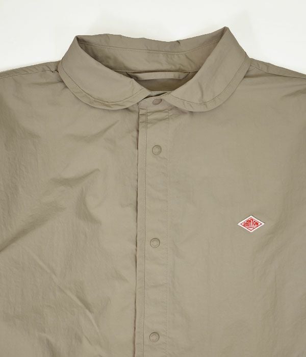 ダントン (DANTON) STN ROUND NECK SHIRT 長袖ラウンドネックシャツ　ナイロンシャツ ジャケット DT-B0033STN