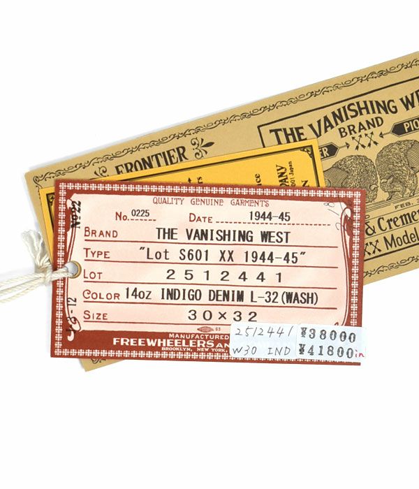 フリーホイーラーズ (FREEWHEELERS) - Lot S601 XX 1944-45 - 5POCKET JEANS 1944-45 WWⅡMODEL ジーンズ デニムパンツ ジーパン 2512441