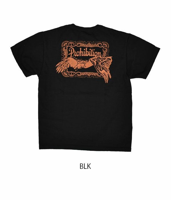 デラックスウエア (DELUXEWARE) PROHIBITION 半袖プリントTシャツ DXT