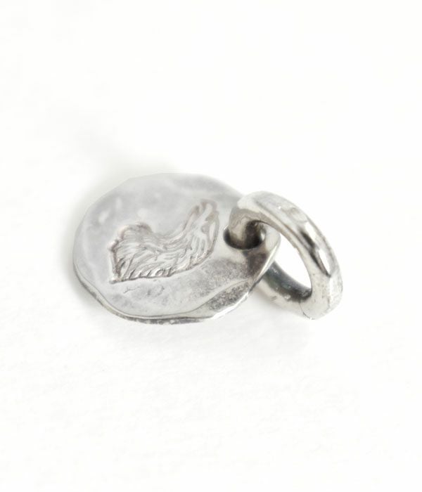 ラリースミス (LARRY SMITH) EAGLE HEAD STAMPED PENDANT イーグルフェイス メダルトップ XSサイズ EFNL-0019