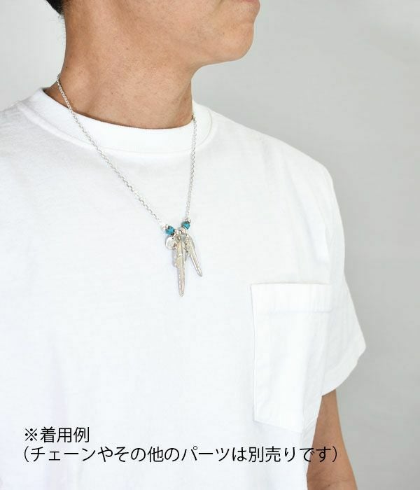 ラリースミス　イーグルヘッドペンダント　チェーン50cm Sサイズ LARRY SMITH(ラリースミス) ネックレスチェーン EAGLE HEAD CHAIN XS