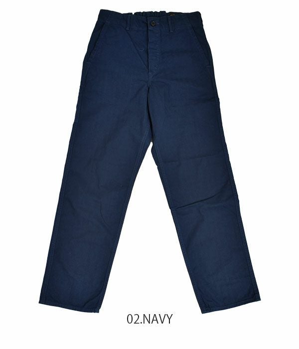 オアスロウ (orSlow) FRENCH WORK PANTS (UNISEX) コットンワークパンツ 03-5000  02.NAVY