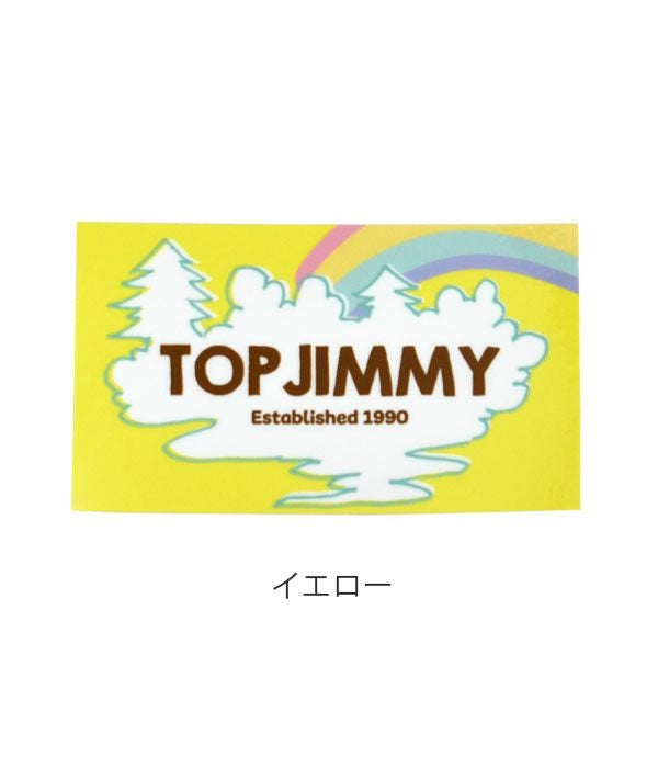 トップジミー (TOP JIMMY) ORIGINAL SHOP STICKER -rainbow- ショップステッカー イエロー