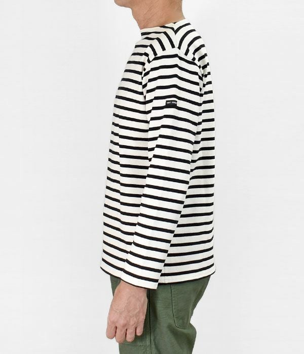 セントジェームス (SAINTJAMES) OUESSANT -BORDER- ウェッソン ボーダーロンT　バスクシャツ ボートネック 長袖Tシャツ