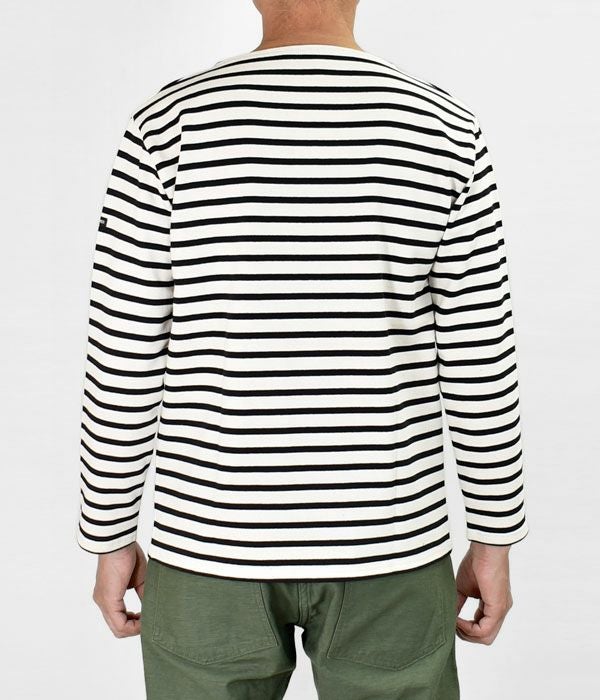 セントジェームス (SAINTJAMES) OUESSANT -BORDER- ウェッソン ボーダーロンT　バスクシャツ ボートネック 長袖Tシャツ