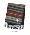 イルビゾンテ (IL BISONTE) CHECK WOOL STOLE マフラー ストール チェックストール 54222-3-09481 54222309481  48.グリーン