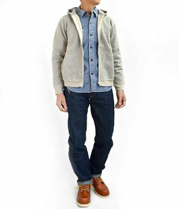 デラックスウエア (DELUXEWARE) FULLZIP PARKA PLAIN フルジップ