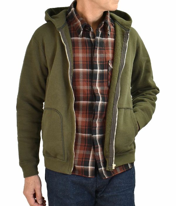 デラックスウエア (DELUXEWARE) FULLZIP PARKA PLAIN フルジップ