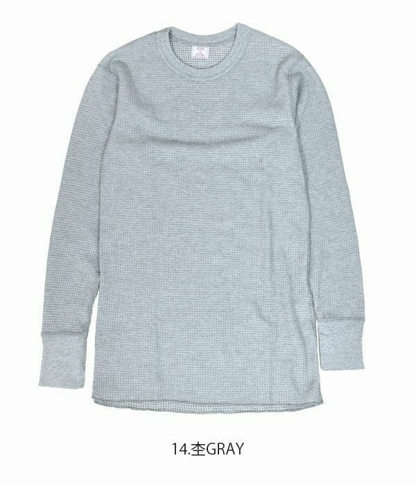 ジェーイーモーガン (JEMORGAN) THERMAL L/S CREW -REGULAR FIT- 長袖サーマルTシャツ ロンT JC088-52S  14.杢GRAY
