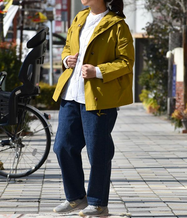 ダントン (DANTON) WOMEN'S PLAIN OXFORD BAND COLLAR SHIRT L/S