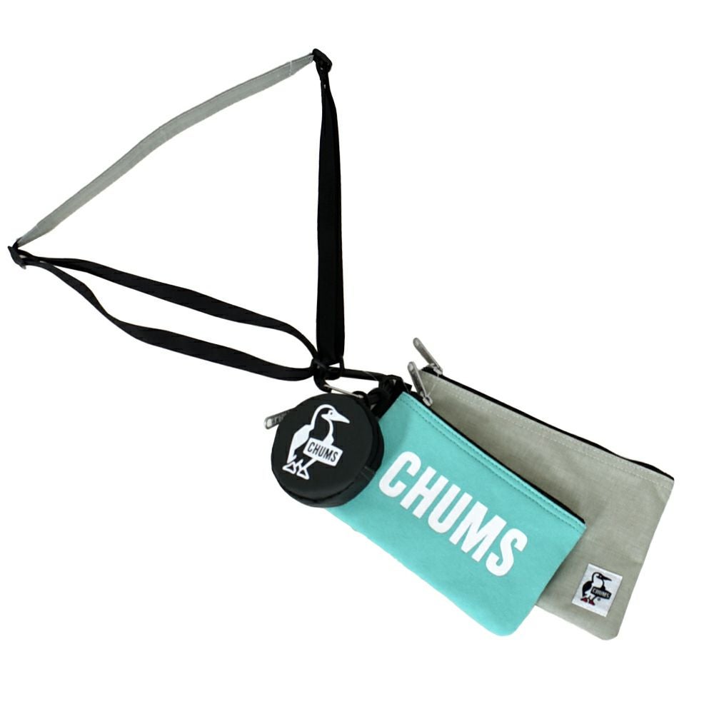 チャムス (CHUMS) 3Pショルダーポーチスウェットナイロン 3P Shoulder Pouch Sweat Nylon ショルダーバッグ ショルダーポーチ CH60-3625 M121.Mint/Lt.Gray
