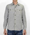 フリーホイーラーズ (FREEWHEELERS) -NEAL- SHIRT 1926 STYLE WORK CLOTHING WHITE PEPPER CHAMBRAY BLACK PEPPER CHAMBRAY ニールシャツ 長袖ワークシャツ シャンブレーシャツ 2513102 WHITE PEPPER CHAMBRAY