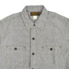 フリーホイーラーズ (FREEWHEELERS)<br> -Neal- SHIRT<br> 1926 STYLE WORK CLOTHING<br> Vintage Style Grained Chambray<br> WHITE PEPPER CHAMBRAY<br> ニールシャツ 長袖ワークシャツ シャンブレーシャツ<br> 2613002 2513102