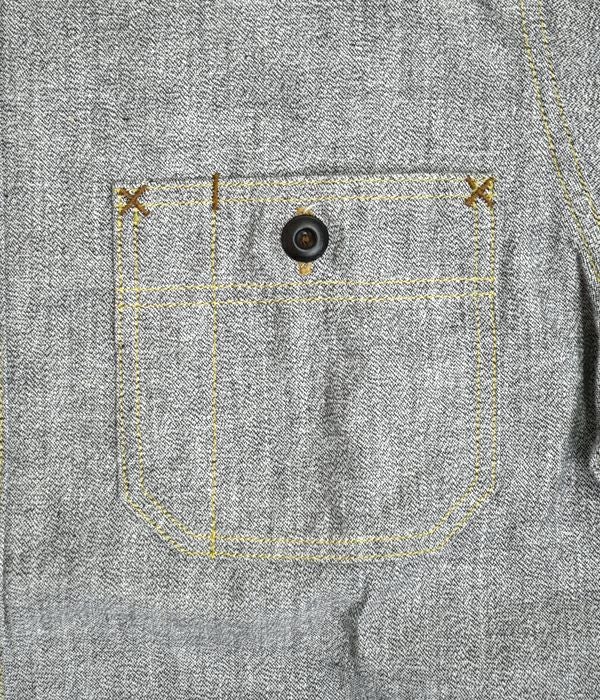 フリーホイーラーズ (FREEWHEELERS) -NEAL- SHIRT 1926 STYLE WORK CLOTHING WHITE PEPPER CHAMBRAY BLACK PEPPER CHAMBRAY ニールシャツ 長袖ワークシャツ シャンブレーシャツ 2513102 WHITE PEPPER CHAMBRAY
