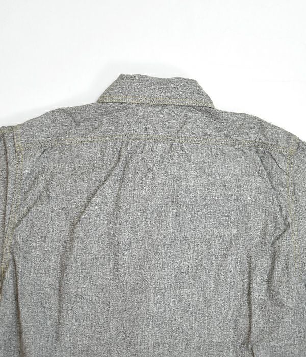 フリーホイーラーズ (FREEWHEELERS) -NEAL- SHIRT 1926 STYLE WORK CLOTHING WHITE PEPPER CHAMBRAY BLACK PEPPER CHAMBRAY ニールシャツ 長袖ワークシャツ シャンブレーシャツ 2513102 WHITE PEPPER CHAMBRAY