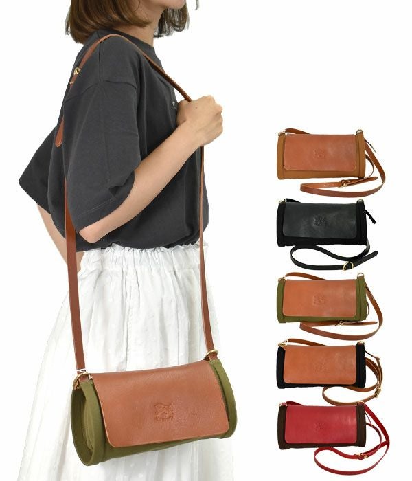 イルビゾンテ (IL BISONTE) ショルダーバッグ レザー クロスボディ