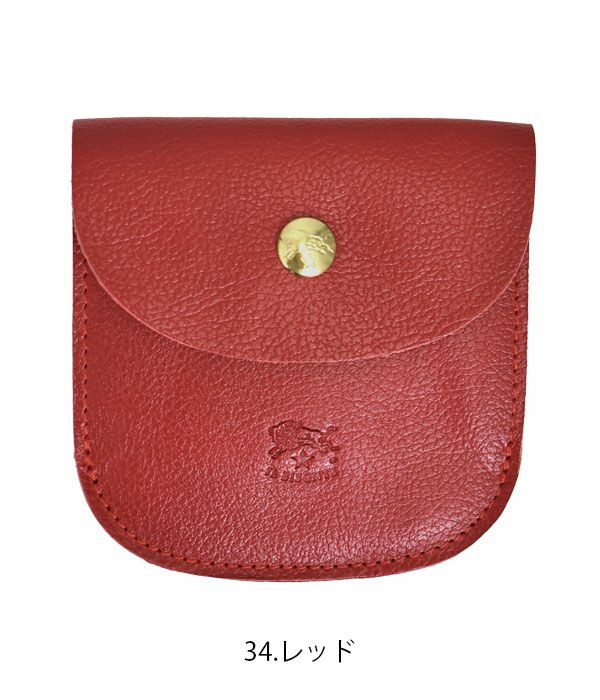 イルビゾンテ (IL BISONTE) 2つ折り(丸型)ウォレット 財布 二つ折り