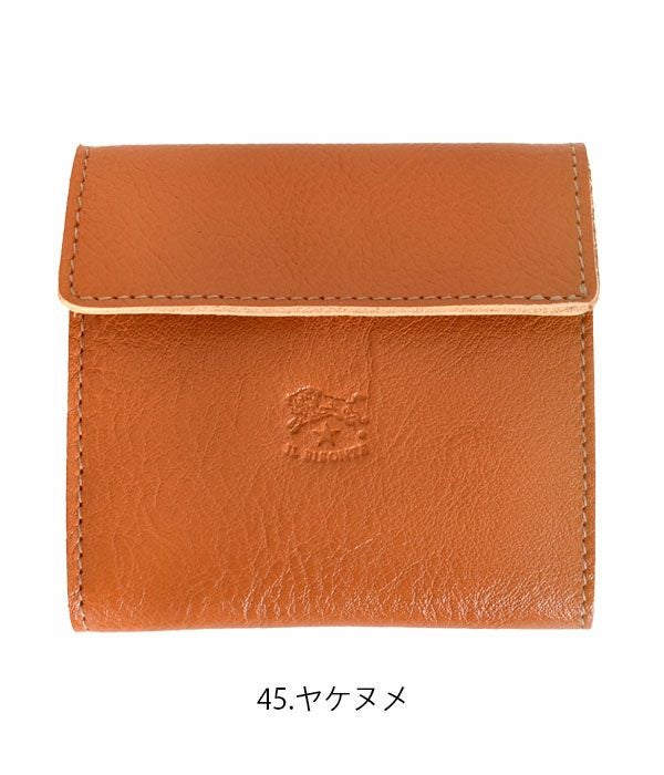 イルビゾンテ (IL BISONTE) 2つ折りウォレット 財布 二つ折り レザーウォレット 41146-5 411465 45.ヤケヌメ
