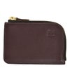 イルビゾンテ (IL BISONTE) コンパクトウォレット 財布 ミニ レザーウォレット L字ファスナー 54324-0-4540 5432404540  32.こげ茶(ダークブラウン)