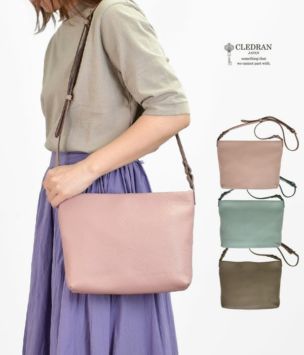 クレドラン (CLEDRAN) SOU SHOULDER / M レザーショルダーバッグ CL-3422