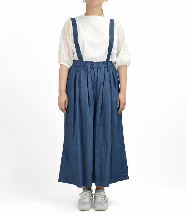 オアスロウ (orSlow) SUSPENDERS CULOTTE サスペンダー付きキュロット デニムパンツ 00-5172