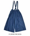 オアスロウ (orSlow) SUSPENDERS CULOTTE サスペンダー付きキュロット デニムパンツ 00-5172   81.DENIM ONE WASH