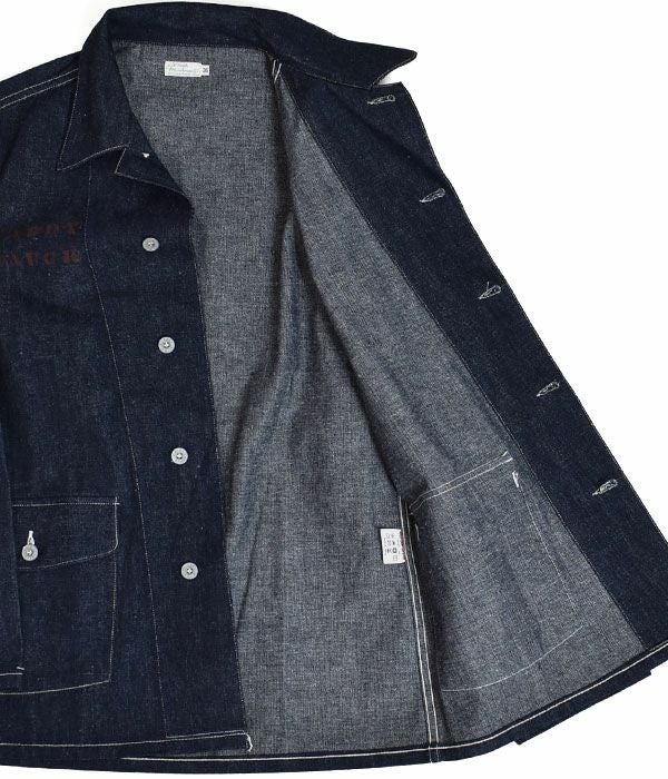 ウエアハウス (WAREHOUSE) U.S.ARMY DENIM COVERALL -PRINT- デニム