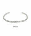 ラリースミス (LARRY SMITH) MEN’S EXTRA THIN SQUARE BRACELET バングル シルバーアクセサリー BR-0126 SILVER