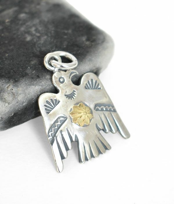 ラリースミス (LARRY SMITH) THUNDERBIRD PENDANT(18K GOLD SHELL) 18