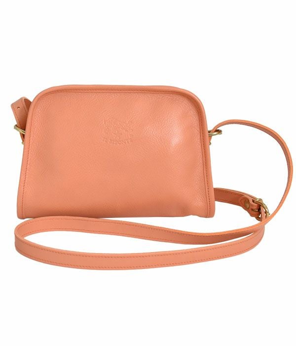 イルビゾンテ (IL BISONTE) クロスボディバッグ　限定カラー レザーショルダーバッグ 54232-3-07111 54232307111  63.アプリコット